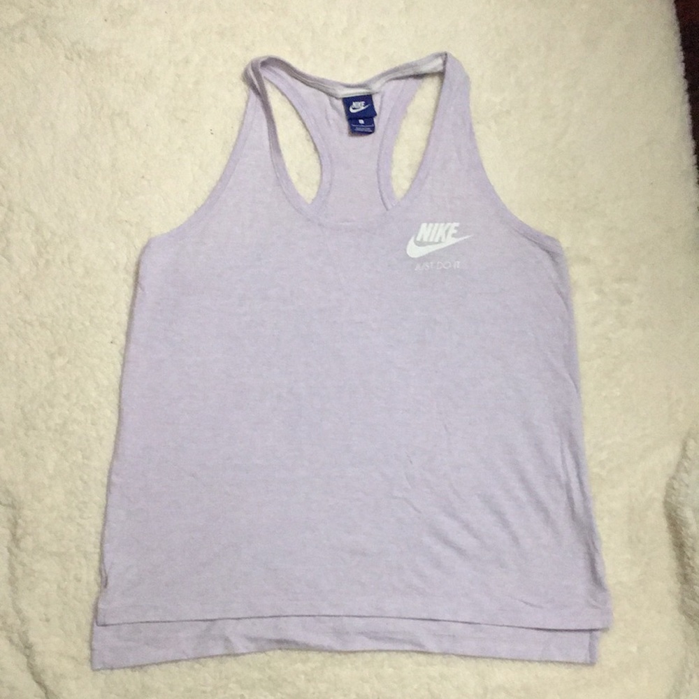 Nike racerback top light purple